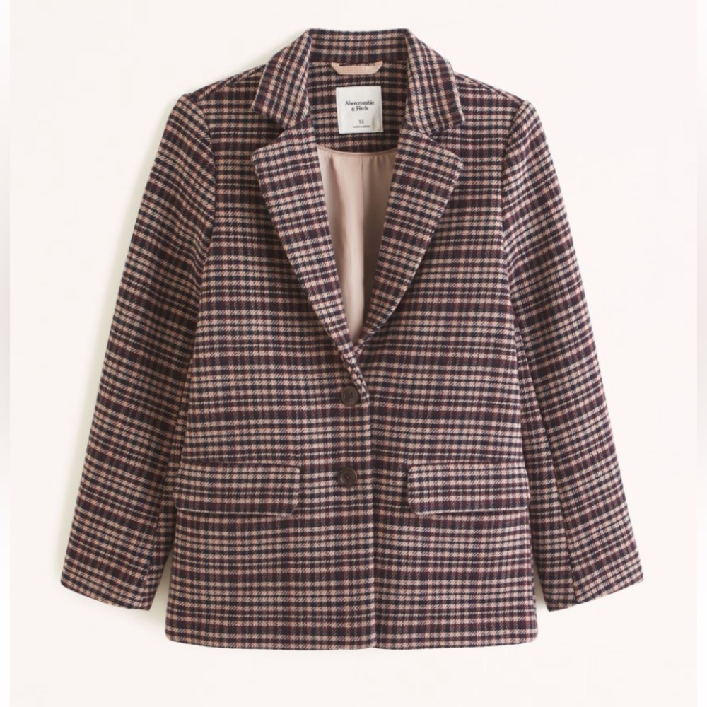 A&F Heavyweight Wool-Blend Blazer Coat